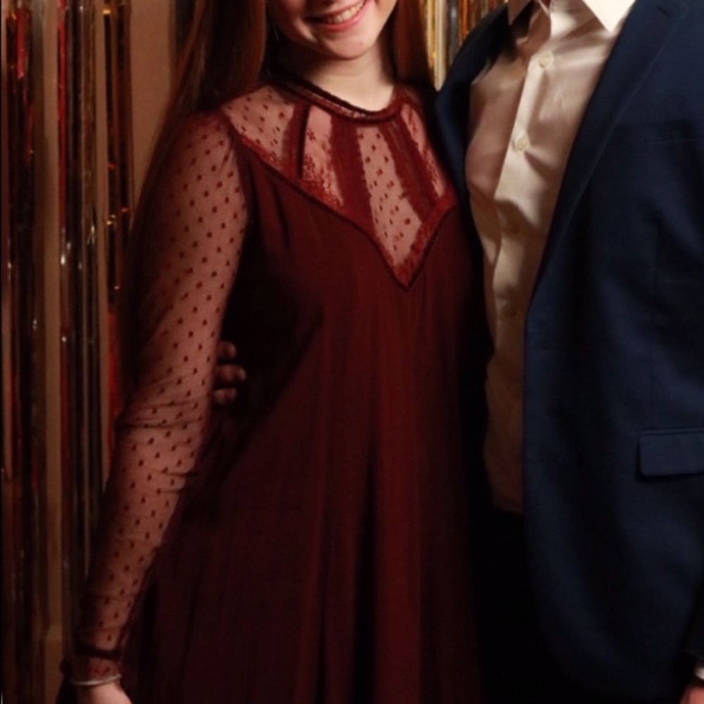 Urban Outfitters lace dot dress